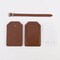 MakerFlo Laserette™ Luggage Tag Blank, Pack of 12 Engravable Leatherette Travel Bag Tag with Privacy Flap, Laser Engraving Material, Wholesale & Bulk